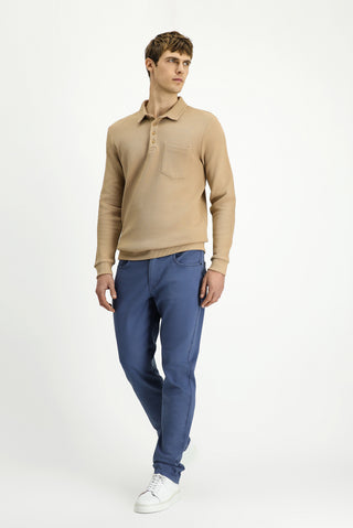  Mavi Regular Fit Standart Kesim Likralı Kanvas / Chino Pantolon