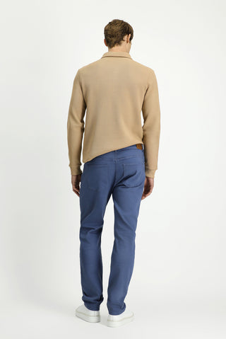  Mavi Regular Fit Standart Kesim Likralı Kanvas / Chino Pantolon