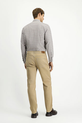  Açık Bej Regular Fit Standart Kesim Likralı Kanvas / Chino Pantolon