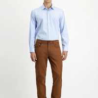 Tarcin Regular Fit Standard Cut Lycra Canvas / Chino Trousers