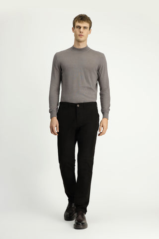  Orta Kahve Regular Fit Standart Kesim Likralı Kanvas / Chino Pantolon