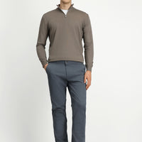 Medium Smoked Relaxed Fit Comfortable Cut Side Pocket Lycra Canvas / Chino Trousers