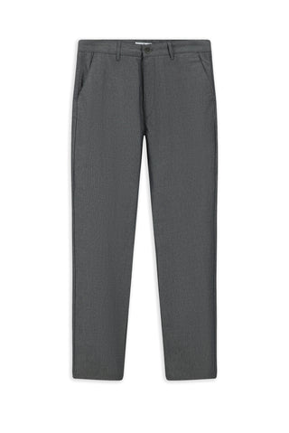  Orta Gri 6 Drop Regular Fit Standart Kesim Likralı Çizgili Kanvas / Chino Pantolon
