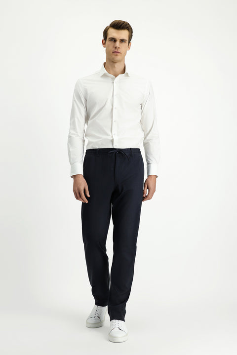 White Long Sleeve Slim Fit Classic Cotton Shirt
