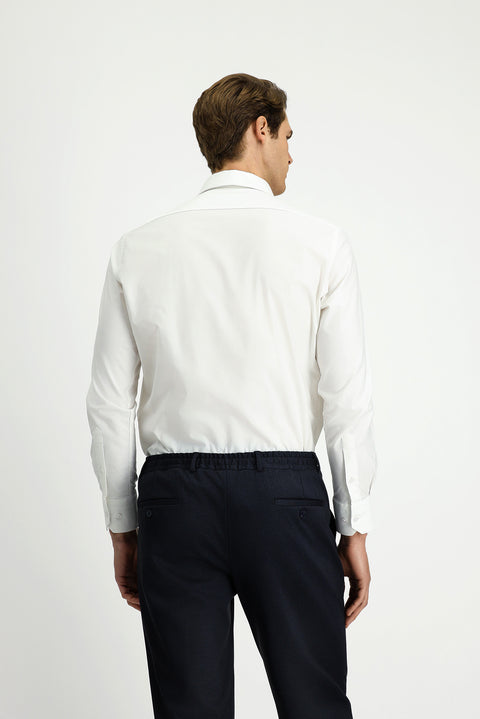 White Long Sleeve Slim Fit Classic Cotton Shirt