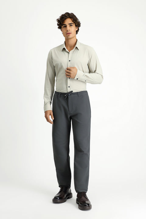 Stone Techno-Line Long Sleeve Slim Fit Classic Lycra Shirt