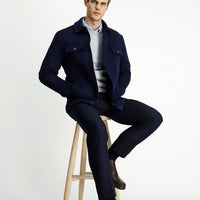 Dark Navy Lycra Sport Jacket