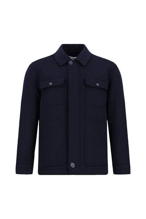 Dark Navy Lycra Sport Jacket