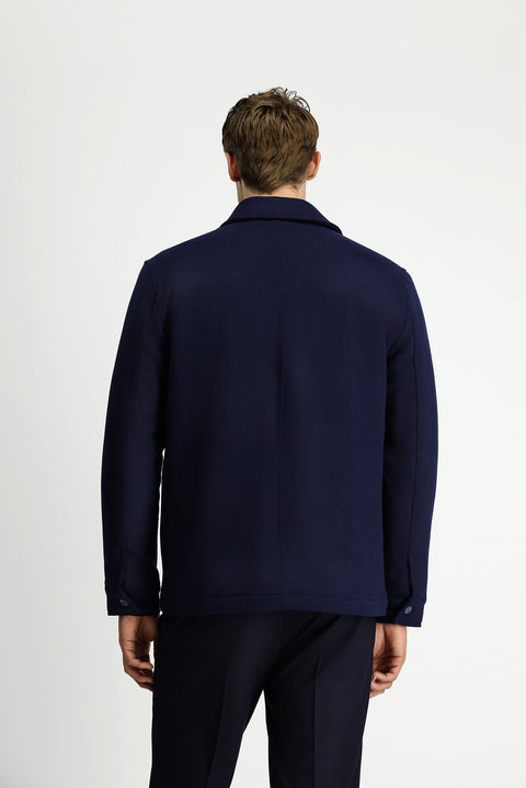 Dark Navy Lycra Sport Jacket