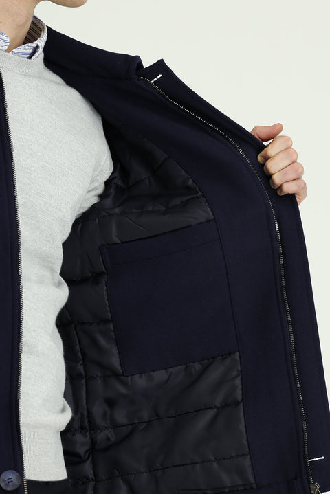 Dark Navy Lycra Sport Jacket