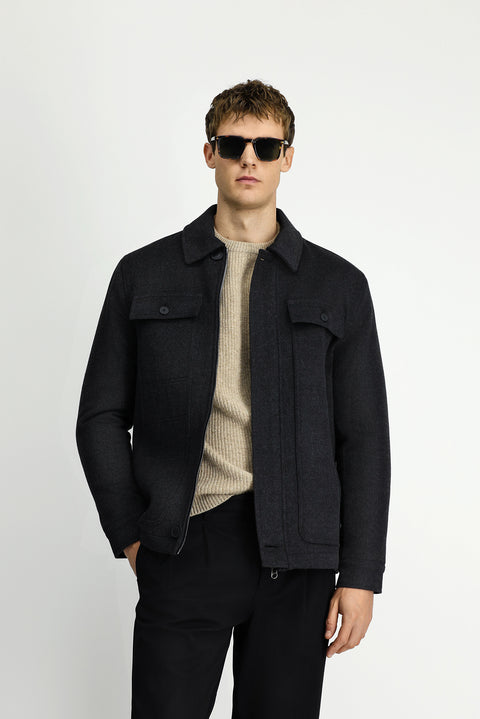 Medium Anthracite Lycra Sport Jacket