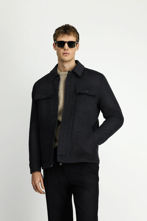 Medium Anthracite Lycra Sport Jacket