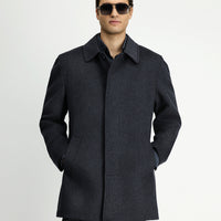 Light Gray Classic Wool Coat
