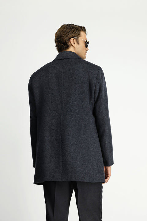 Light Gray Classic Wool Coat