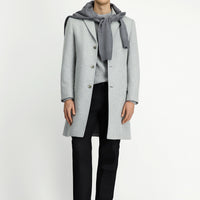 Medium Grey Classic Wool Coat