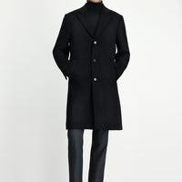 Dark Anthracite Wool Classic Coat