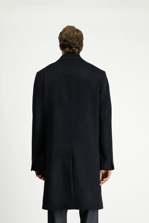 Dark Anthracite Wool Classic Coat