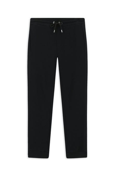 Black Patterned Cotton Sweatshirt/Sweatpants