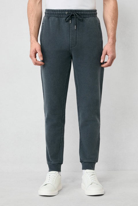 Medium Anthracite Patterned Cotton Sweatshirt/Sweatpants