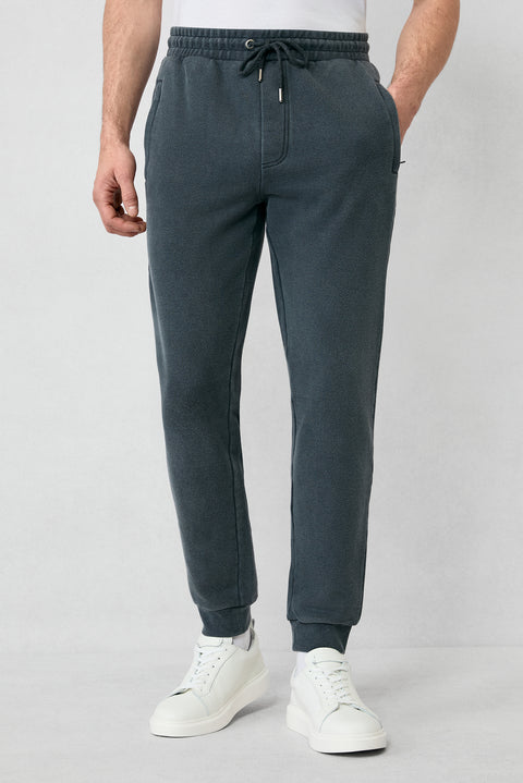 Medium Anthracite Patterned Cotton Sweatshirt/Sweatpants