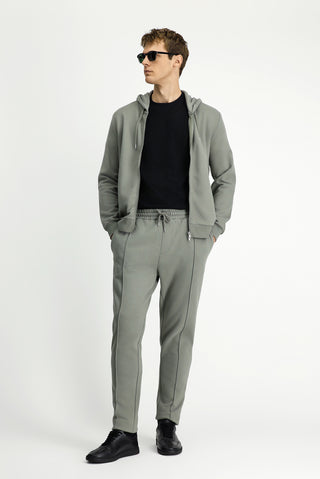  Açık Haki Beli Lastikli İpli Cepli Pamuklu Sweatpant / Eşofman Altı