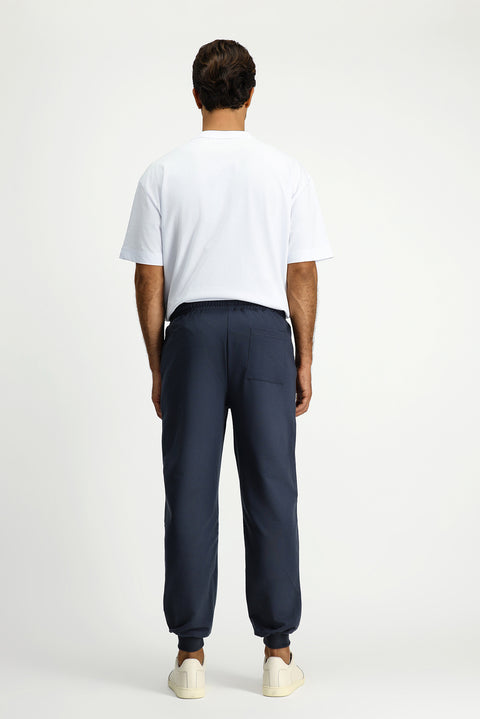 Dark Gray Regular Fit Cotton Printed Sweatpants / Track Pants