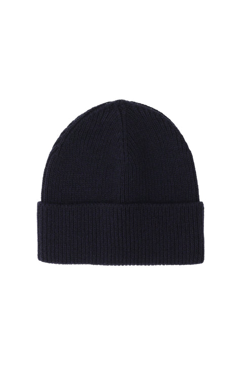 Dark Navy Wool Beanie