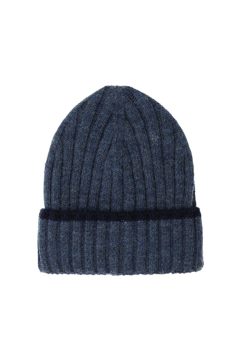 Blue Wool Beanie