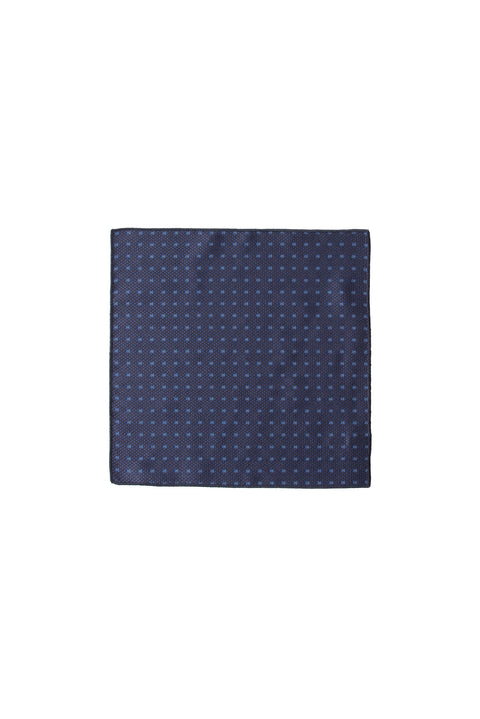 Dark Navy Blue 3-Piece Patterned Tie, Pocket Square & Cufflinks Set in Gift Box