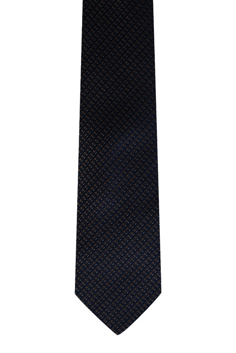 Dark Brown Patterned Tie