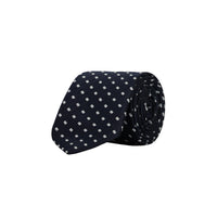 Dark Navy Patterned Tie