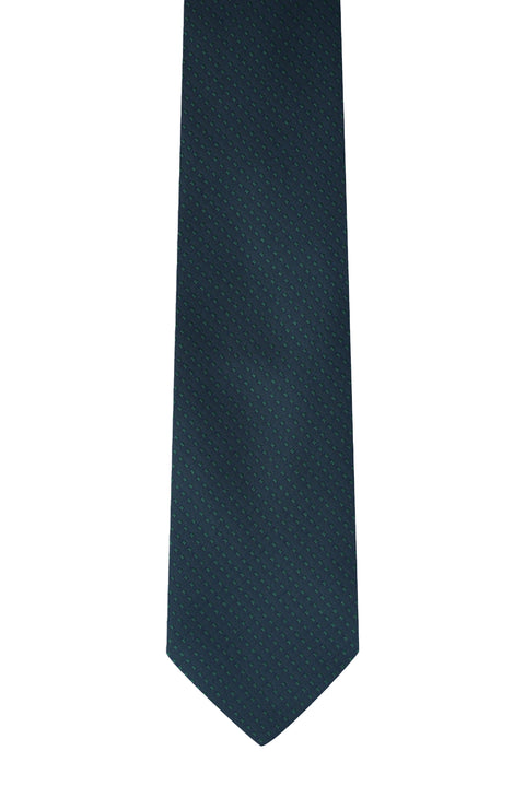 Dark Green Patterned Tie