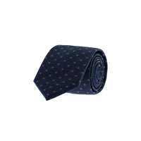 Dark Navy Patterned Tie