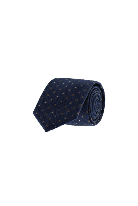 Dark Navy Patterned Tie