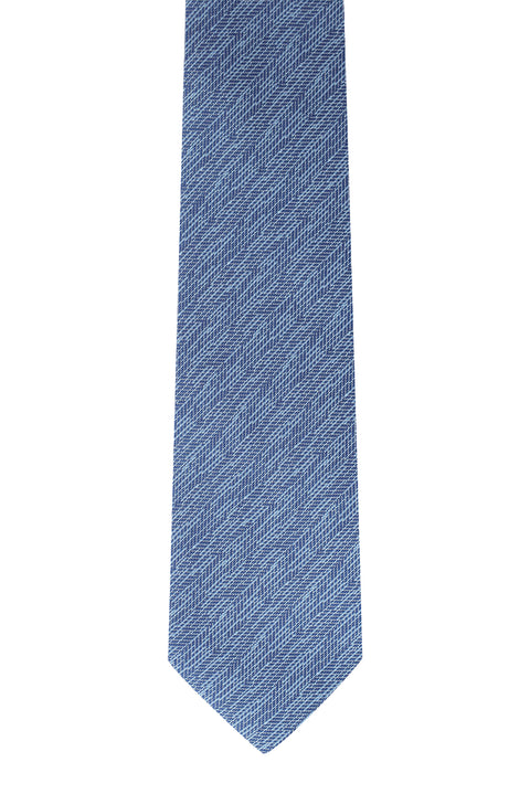 Blue Patterned Tie