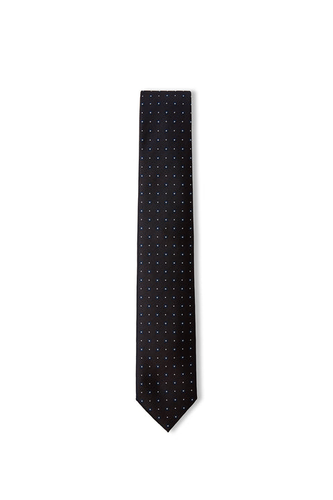 Dark Brown Patterned Tie