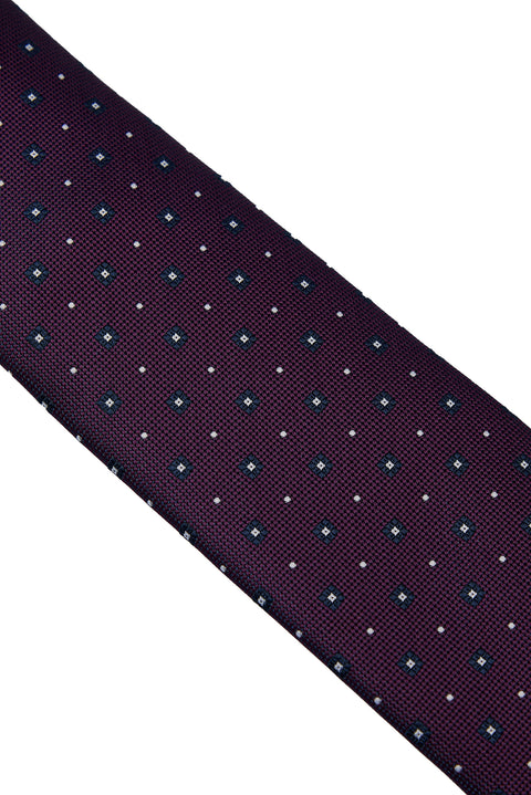 Medium Purple Patterned Tie