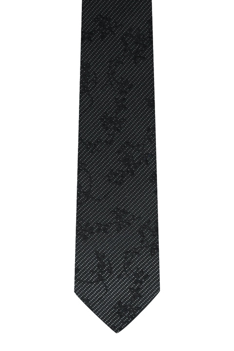 Black Patterned Tie