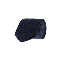 Navy Patterned Tie