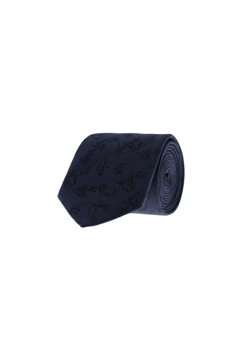 Navy Patterned Tie