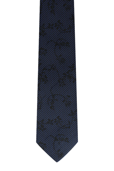 Navy Patterned Tie