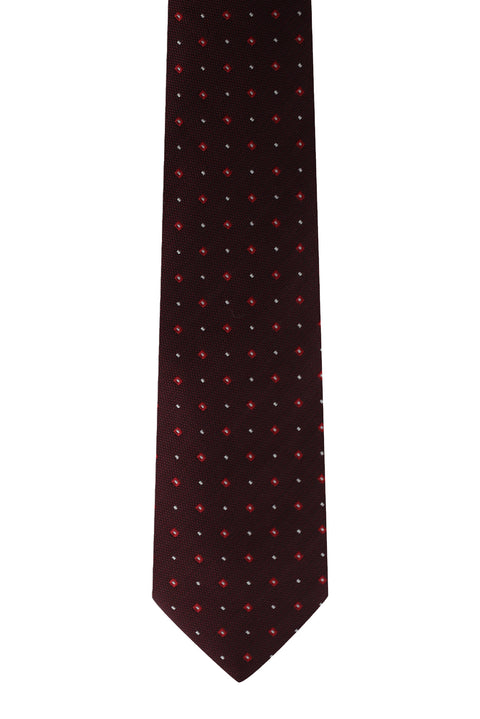 Light Burgundy Patterned Tie