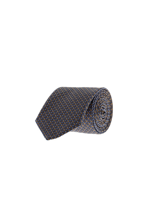Dark Brown Patterned Tie