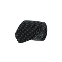 Black Patterned Tie
