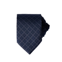 Medium Navy Patterned Tie