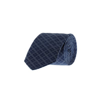 Dark Navy Patterned Tie