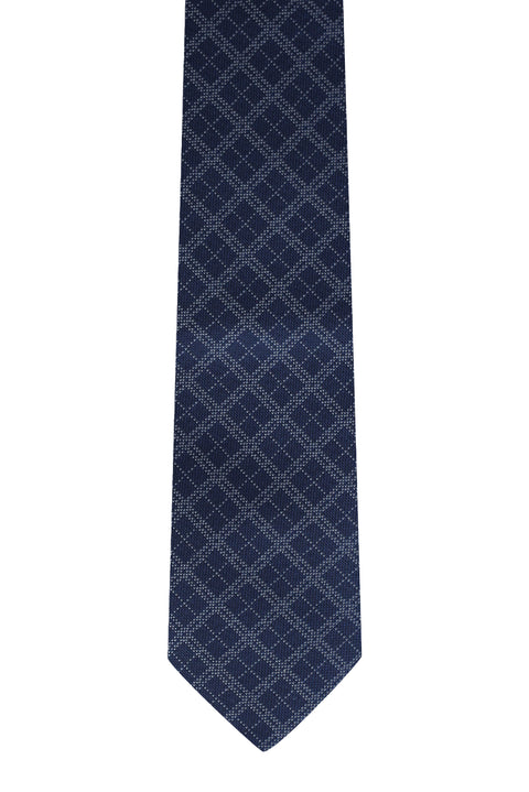Dark Navy Patterned Tie