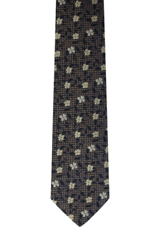  Koyu Kahve Desenli Kravat-Ki??l?