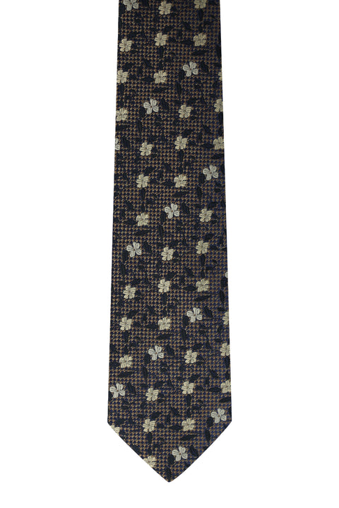 Dark Brown Patterned Tie