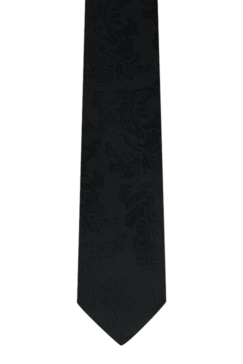 Black Patterned Tie